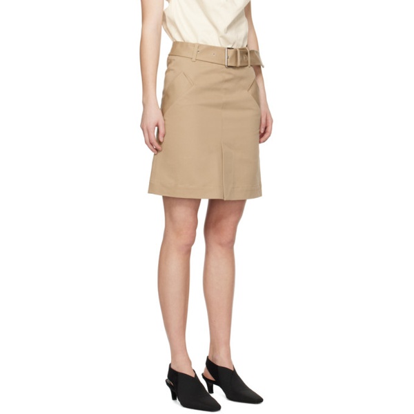  TOTEME Taupe Trench Miniskirt 241771F090001