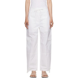 TOTEME White Cargo Trousers 232771F087007