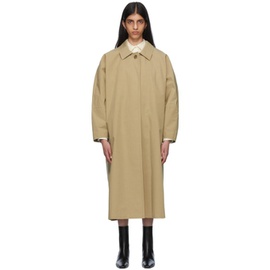 TOTEME Beige Open Front Trench Coat 222771F067001