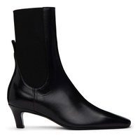 TOTEME Black The Mid Heel Boots 241771F113001