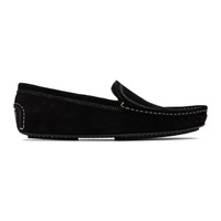 TOTEME Black The Car Loafers 222771F121000