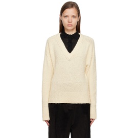 TOTEME 오프화이트 Off-White Textured Sweater 222771F100006