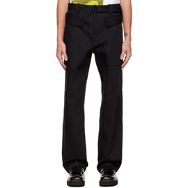 T/SEHNE SSENSE Exclusive Black Belted Jeans 222612M186000