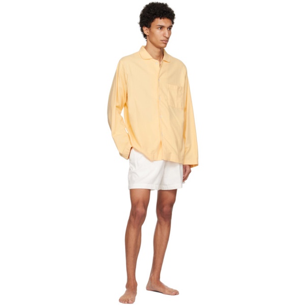  테클라 Tekla 오프화이트 Off-White Oversized Pyjama Shorts 232482M218115