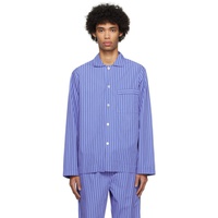 테클라 Tekla Blue Long Sleeve Pyjama Shirt 241482M218046