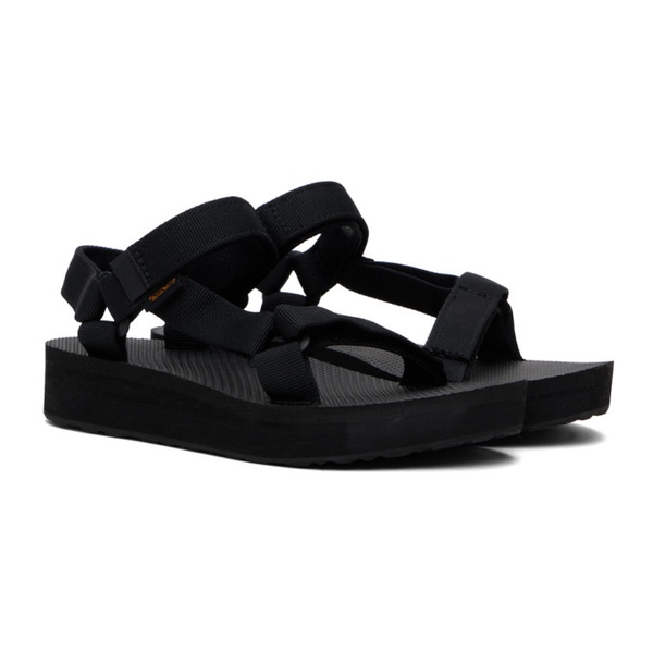 테바 Teva Black Midform Universal Sandals 241232F124019