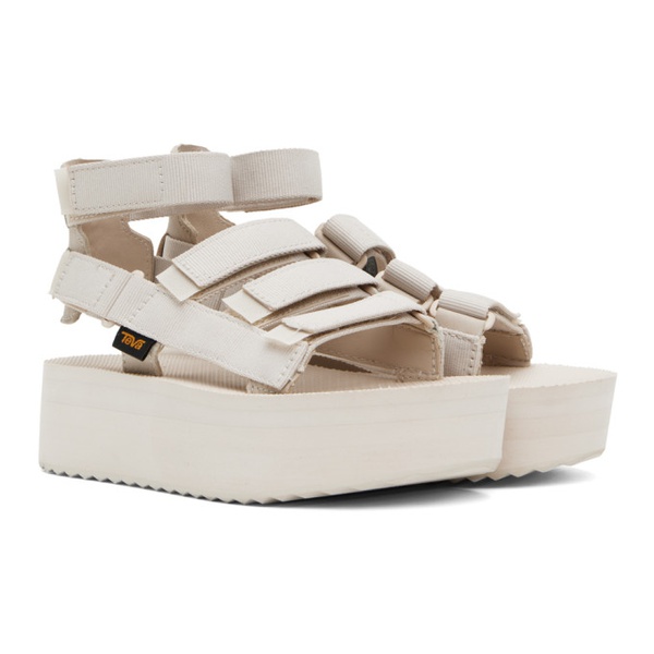 테바 Teva 오프화이트 Off-White Flatform Mevia Sandals 241232F124009