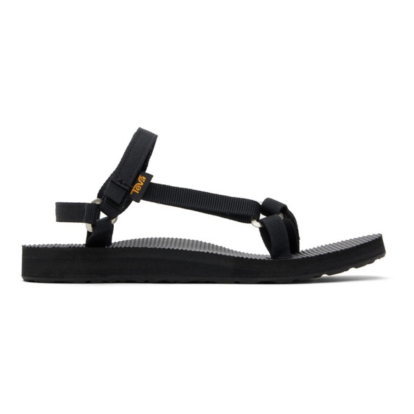 테바 Teva Black Original Universal Slim Sandals 241232F124026