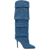 더 아티코 The Attico Blue Sienna Boots 232528F114002