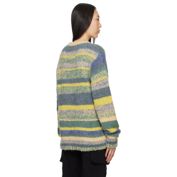  더 엘더 스테이츠먼 The Elder Statesman Multicolor Striped Sweater 241014F096012