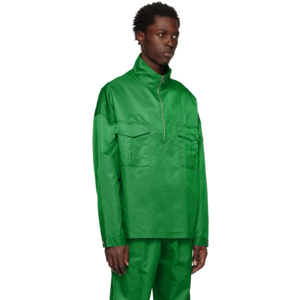  프랭키 샵 The Frankie Shop Green Kevin Jacket 231115M180000