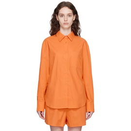 프랭키 샵 The Frankie Shop Orange Lui Shirt 232115F109016