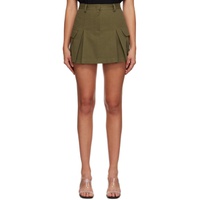 프랭키 샵 The Frankie Shop Green Audrey Cargo Miniskirt 232115F090002