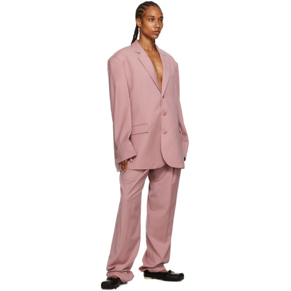  프랭키 샵 The Frankie Shop Pink Gelso Blazer 232115F057003