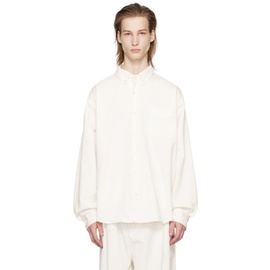 프랭키 샵 The Frankie Shop White Sinclair Denim Shirt 241115M192012