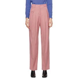 프랭키 샵 The Frankie Shop Pink Gelso Trousers 241115F087011