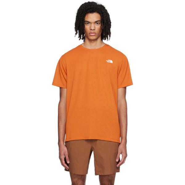 노스페이스 노스페이스 The North Face Orange Wander T-Shirt 241802M213023