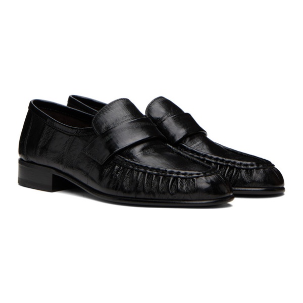  더 로우 The Row Black Soft Loafers 232359F121012