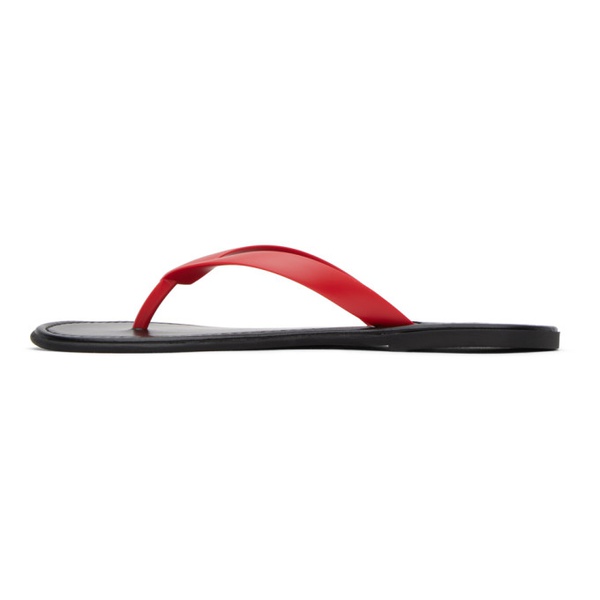  더 로우 The Row Red & Black Beach Sandals 232359F124001