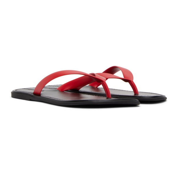  더 로우 The Row Red & Black Beach Sandals 232359F124001