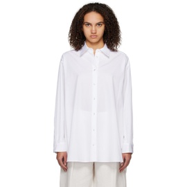 더 로우 The Row White Luka Shirt 231359F109003