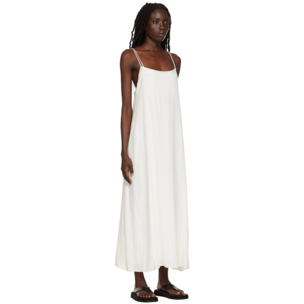  더 로우 The Row SSENSE Exclusive White Kula Maxi Dress 222359F055002