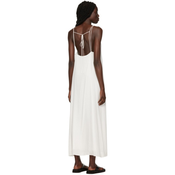  더 로우 The Row SSENSE Exclusive White Kula Maxi Dress 222359F055002