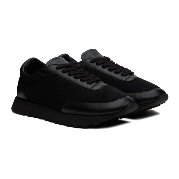  더 로우 The Row Black Owen Runner Sneakers 231359F128004