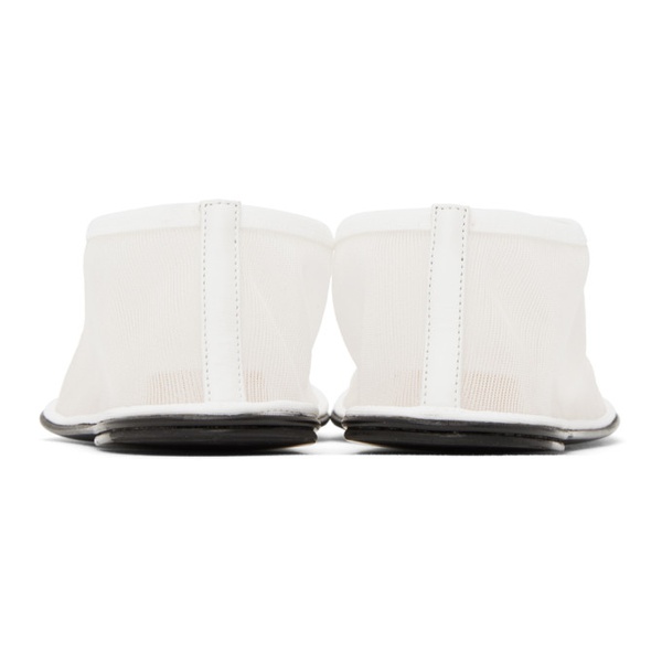  더 로우 The Row White Sock Slippers 231359F121018