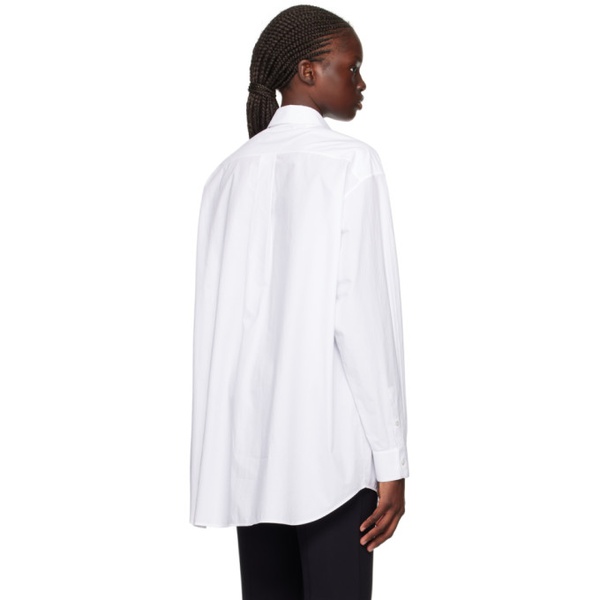  더 로우 The Row White Eleni Shirt 232359F109009
