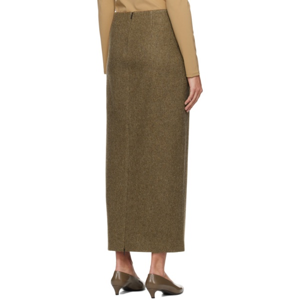  더 로우 The Row Brown Bartelle Maxi Skirt 241359F093003