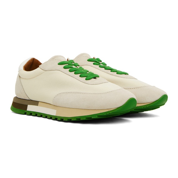  더 로우 The Row Beige & Green Owen Sneakers 241359F128006