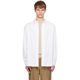 더 로우 The Row White Penn Shirt 241359M192012