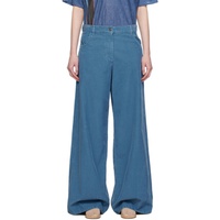 더 로우 The Row Blue Chani Trousers 241359F087030