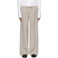 더 로우 The Row Gray Jugi Trousers 241359M191020