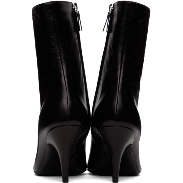  더 로우 The Row Black Leather Sling Boots 241359F114006