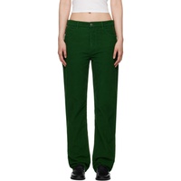 더 로우 The Row Green Carlind Trousers 241359F087026