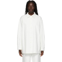 더 로우 The Row White Frannie Denim Shirt 222359F109007