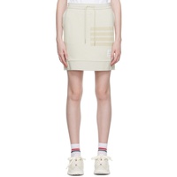 톰브라운 Thom Browne 오프화이트 Off-White 4-Bar Miniskirt 232381F090002