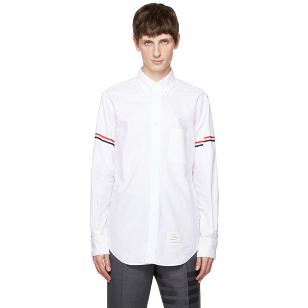 톰브라운 톰브라운 Thom Browne White Striped Shirt 241381M192026