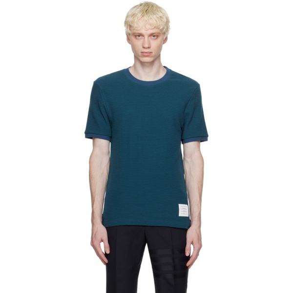 톰브라운 톰브라운 Thom Browne Blue Striped T-Shirt 232381M213019