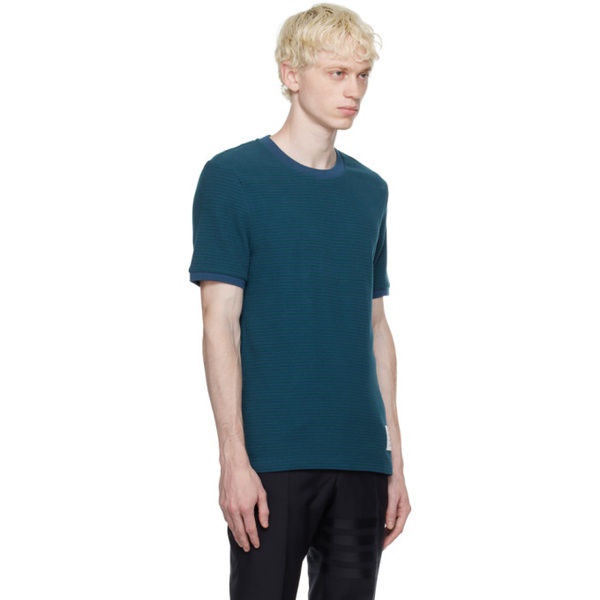 톰브라운 톰브라운 Thom Browne Blue Striped T-Shirt 232381M213019