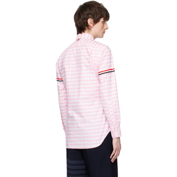 톰브라운 톰브라운 Thom Browne Pink Armband Classic Shirt 231381M192051