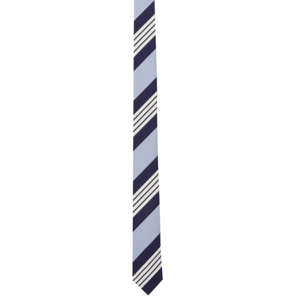 톰브라운 톰브라운 Thom Browne Blue 4-Bar Tie 241381M158006