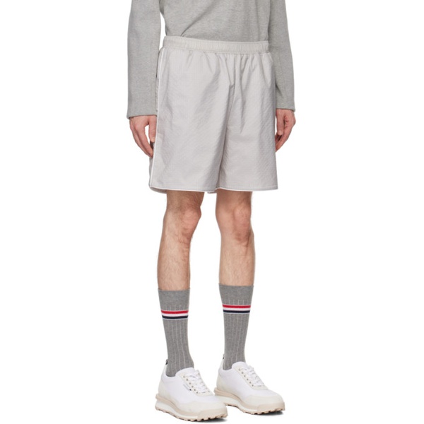 톰브라운 톰브라운 Thom Browne Gray Piping Shorts 241381M193006