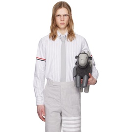 톰브라운 Thom Browne Gray Striped Shirt 241381M192013