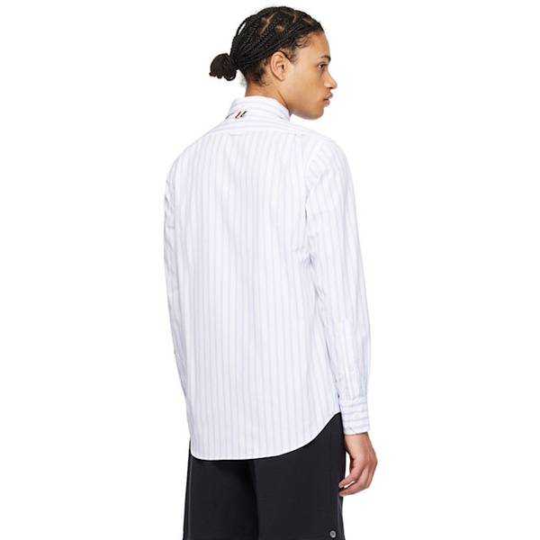 톰브라운 톰브라운 Thom Browne White Striped Shirt 241381M192009