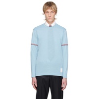 톰브라운 Thom Browne Blue Stripe Long Sleeve T-Shirt 242381M213000