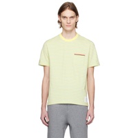 톰브라운 Thom Browne Green & Yellow Stripe T-Shirt 231381M213015