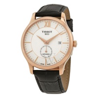 Tissot MEN'S Tradition Leather Silver Dial T063.428.36.038.00